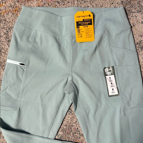 Carhartt Force Fitted Utility Leggings - NWT - Mint Green M - Picture 3 of 8